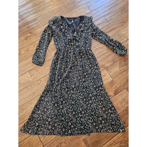 1. State Dresses & Skirts - 1.STATE Floral Long Sleeve Maxi Dress Womens Size S Boho Peasant Festival